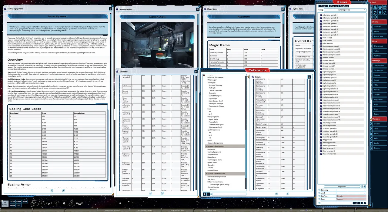 Fantasy Grounds - Starfinder RPG - Starfinder Enhanced Screenshot 1