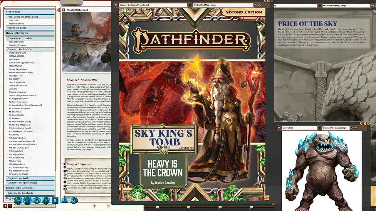 Fantasy Grounds - Pathfinder 2 RPG - Sky King's Tomb AP 3: Heavy is the Crown Screenshot 4