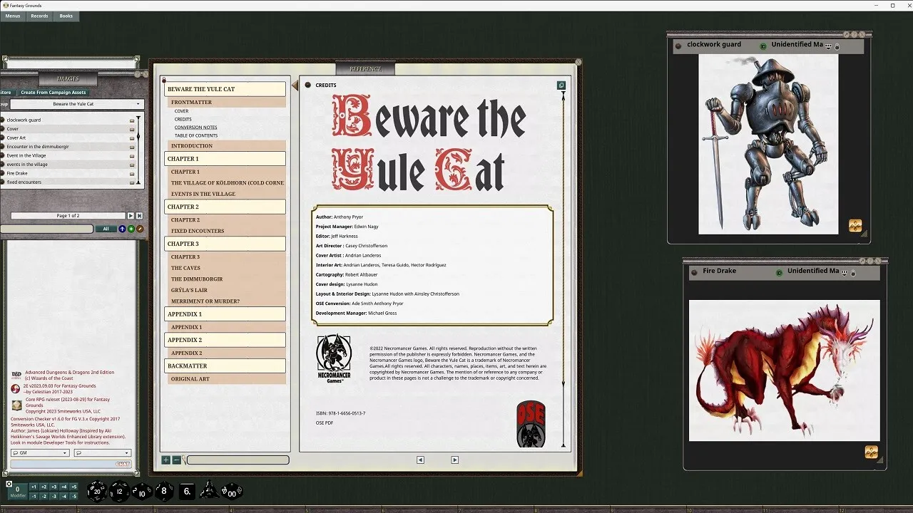 Fantasy Grounds - Beware the Yule Cat (2E) Screenshot 4