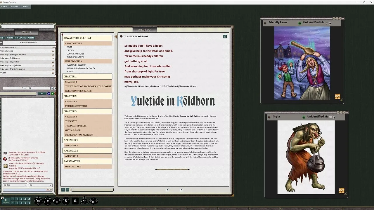 Fantasy Grounds - Beware the Yule Cat (2E) Screenshot 2