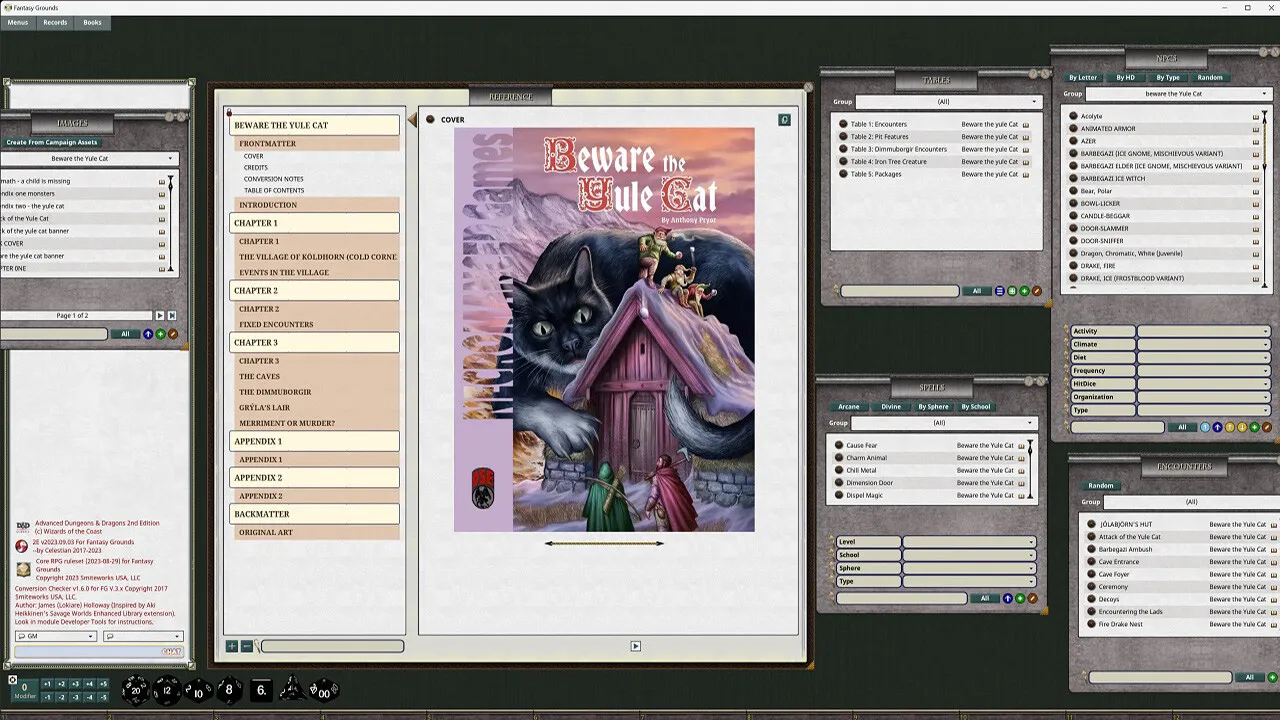 Fantasy Grounds - Beware the Yule Cat (2E) Screenshot 3
