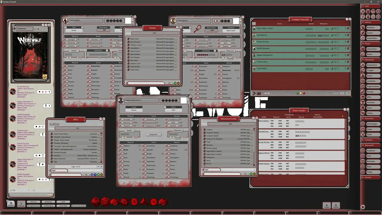 Fantasy Grounds - Werewolf: The Apocalypse 5th Edition Core Rulebook Screenshot 1