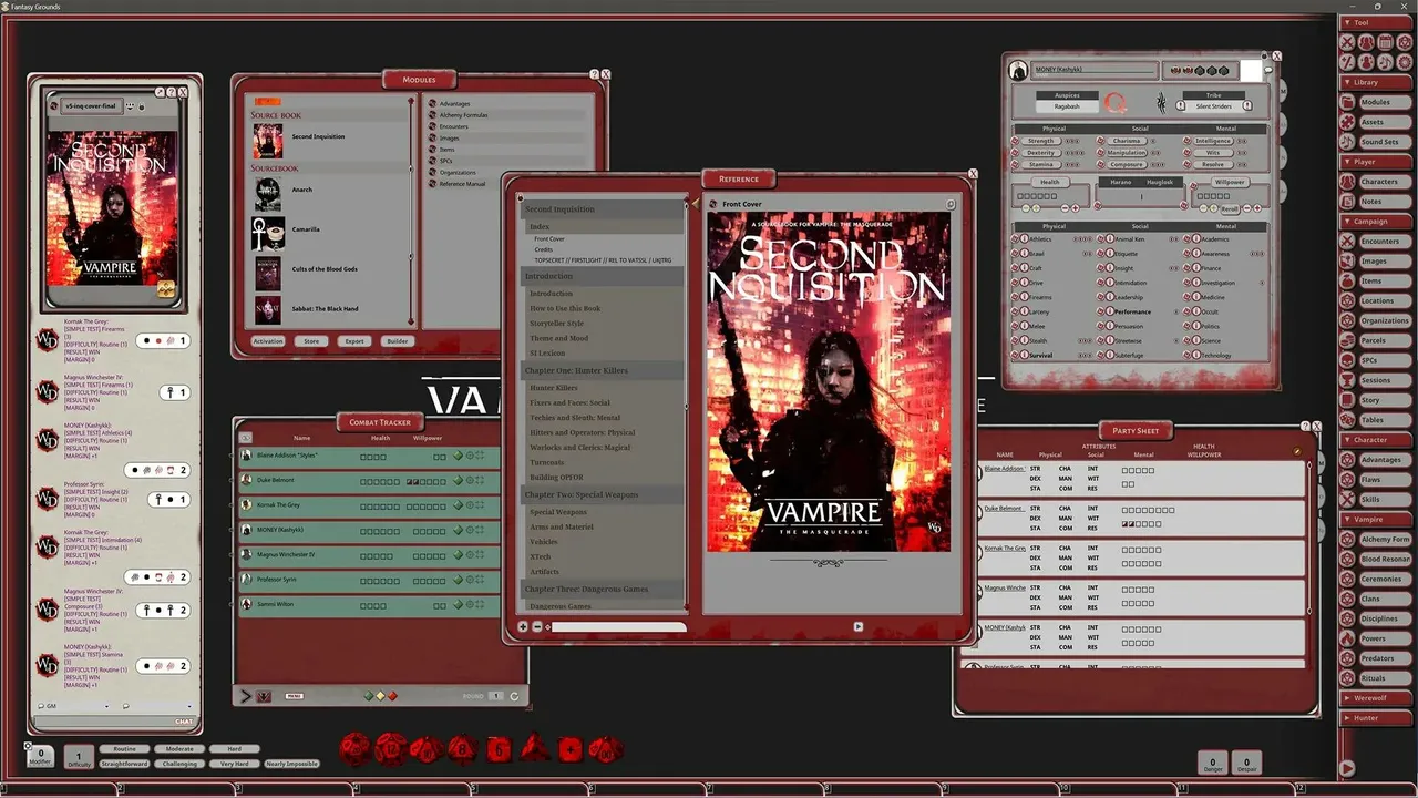 Fantasy Grounds - Vampire The Masquerade 5th Edition Second Inquisition Screenshot 0