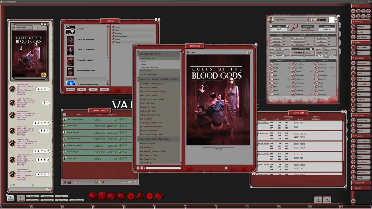 Fantasy Grounds - Vampire: The Masquerade 5th Edition Cults of the Blood Gods Screenshot 0