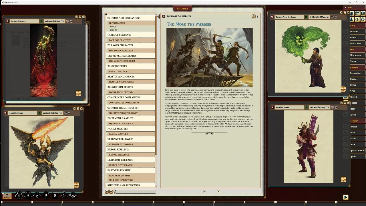 Fantasy Grounds - Pathfinder RPG - Pathfinder Companion: Cohorts and Companions Screenshot 3