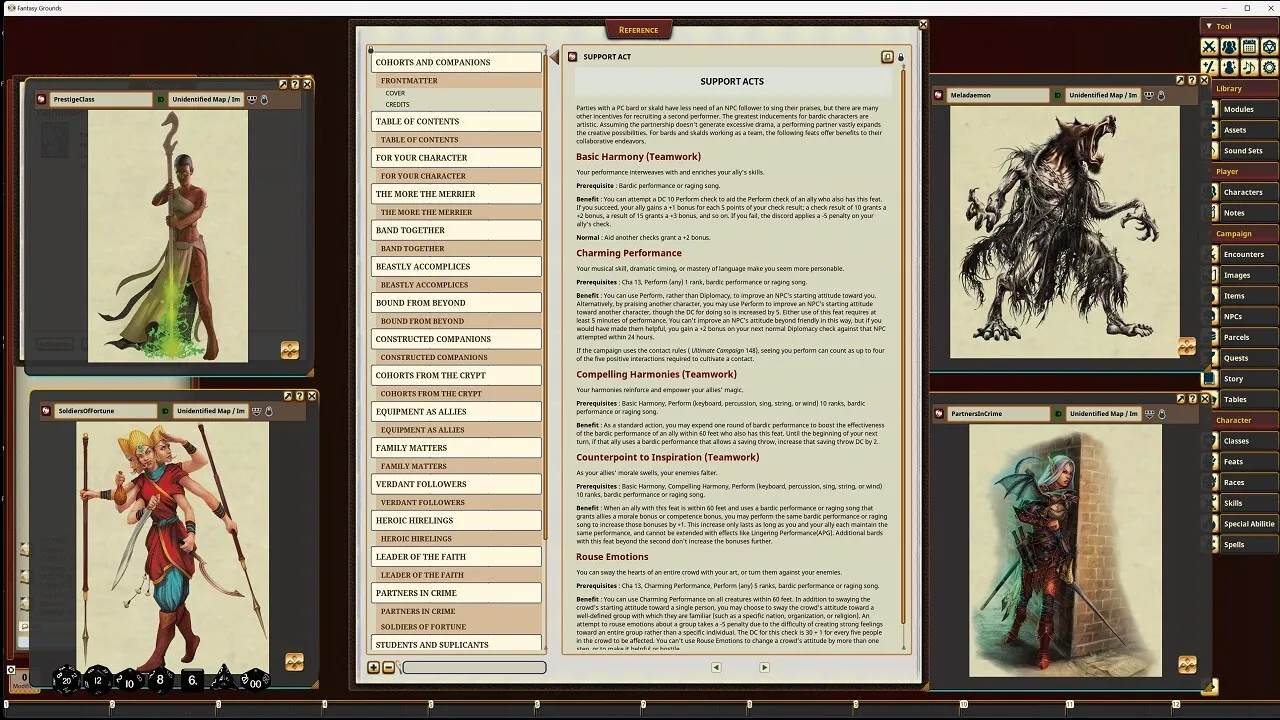 Fantasy Grounds - Pathfinder RPG - Pathfinder Companion: Cohorts and Companions Screenshot 2