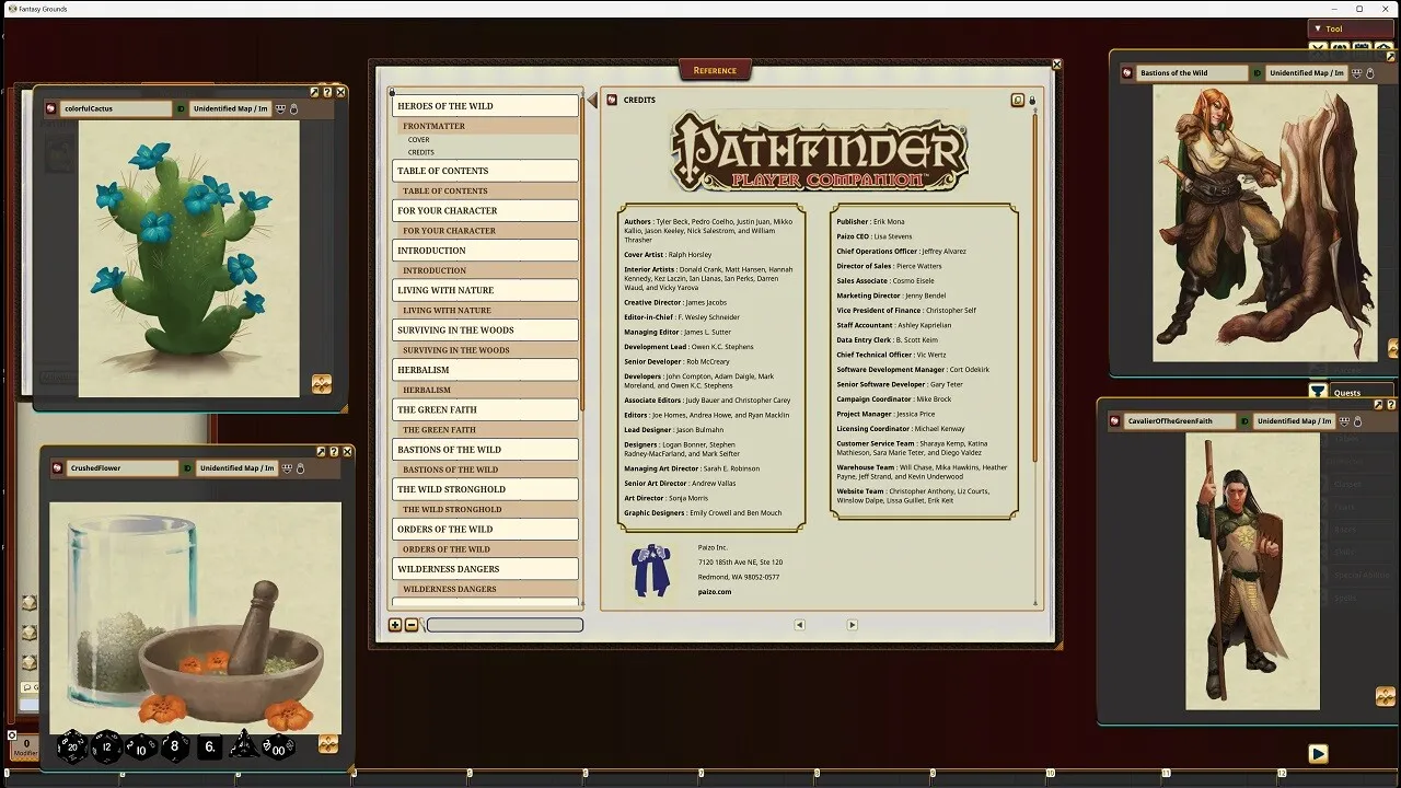 Fantasy Grounds - Pathfinder RPG - Pathfinder Companion: Heroes of the Wild Screenshot 0