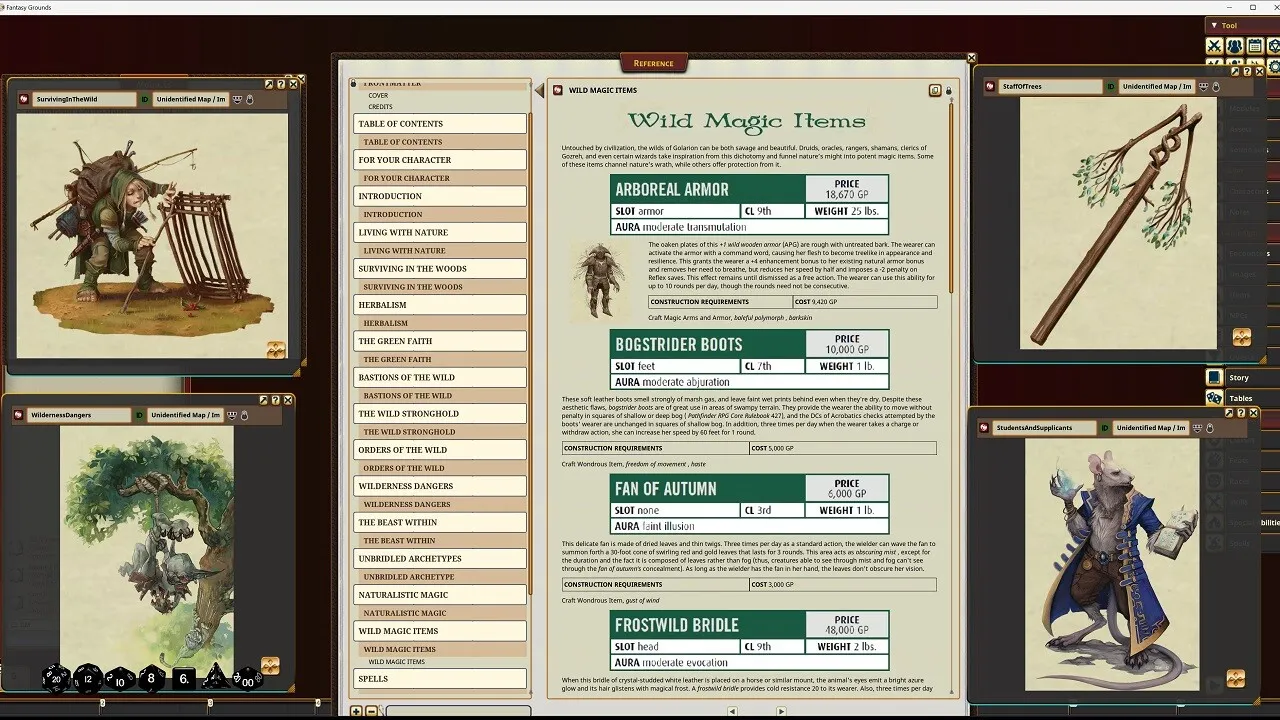 Fantasy Grounds - Pathfinder RPG - Pathfinder Companion: Heroes of the Wild Screenshot 4