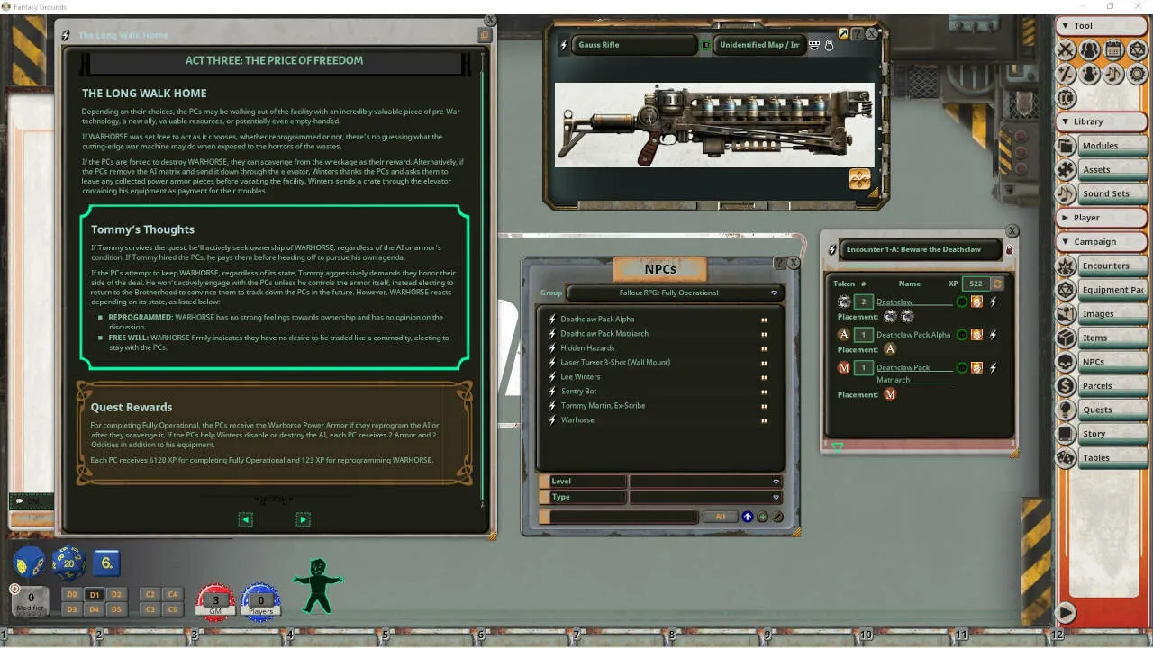 Fantasy Grounds - Fallout RPG: Fully Operational Screenshot 0
