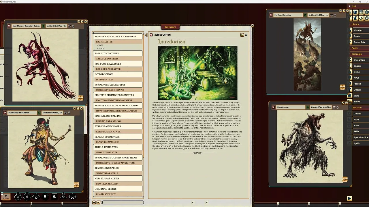 Fantasy Grounds - Pathfinder RPG - Pathfinder Companion: Monster Summoner's Handbook Screenshot 2