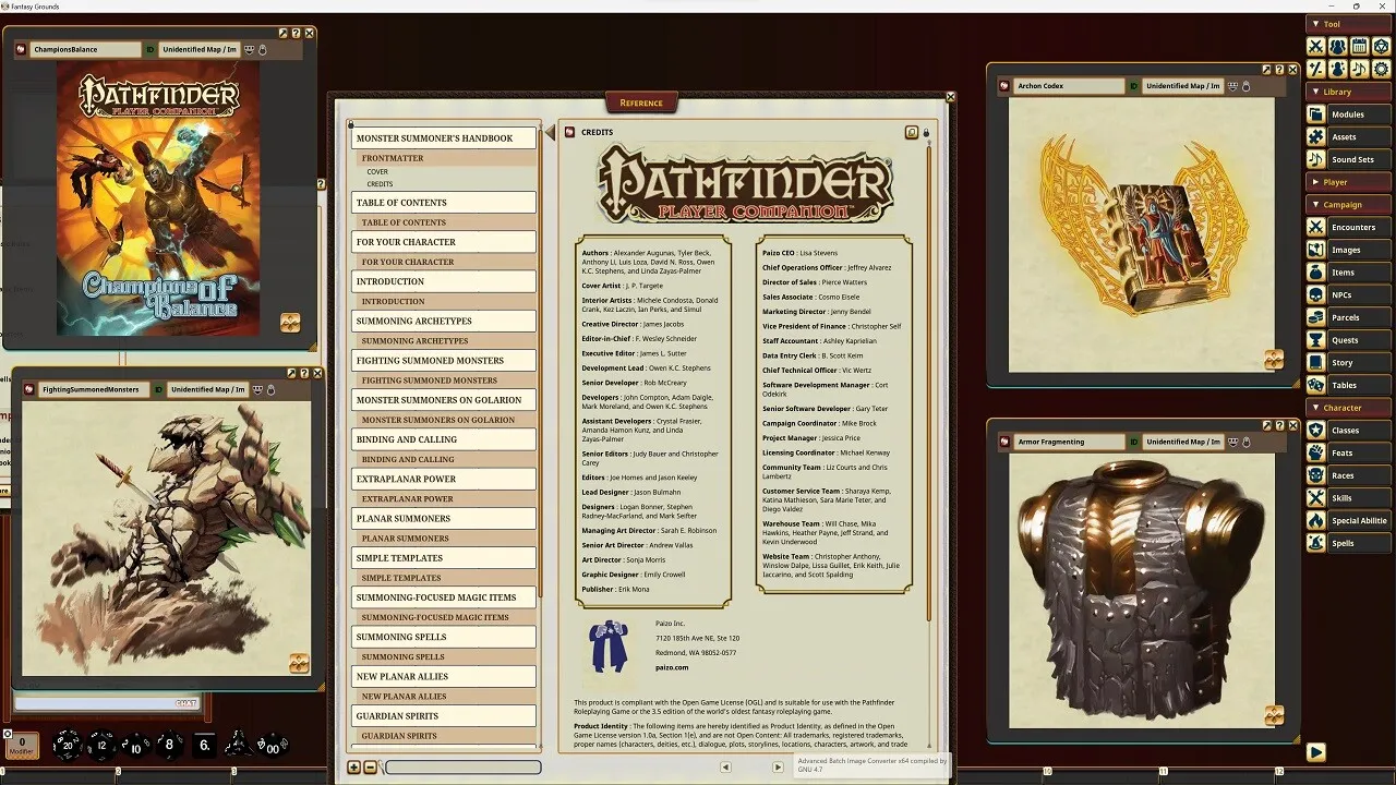 Fantasy Grounds - Pathfinder RPG - Pathfinder Companion: Monster Summoner's Handbook Screenshot 3