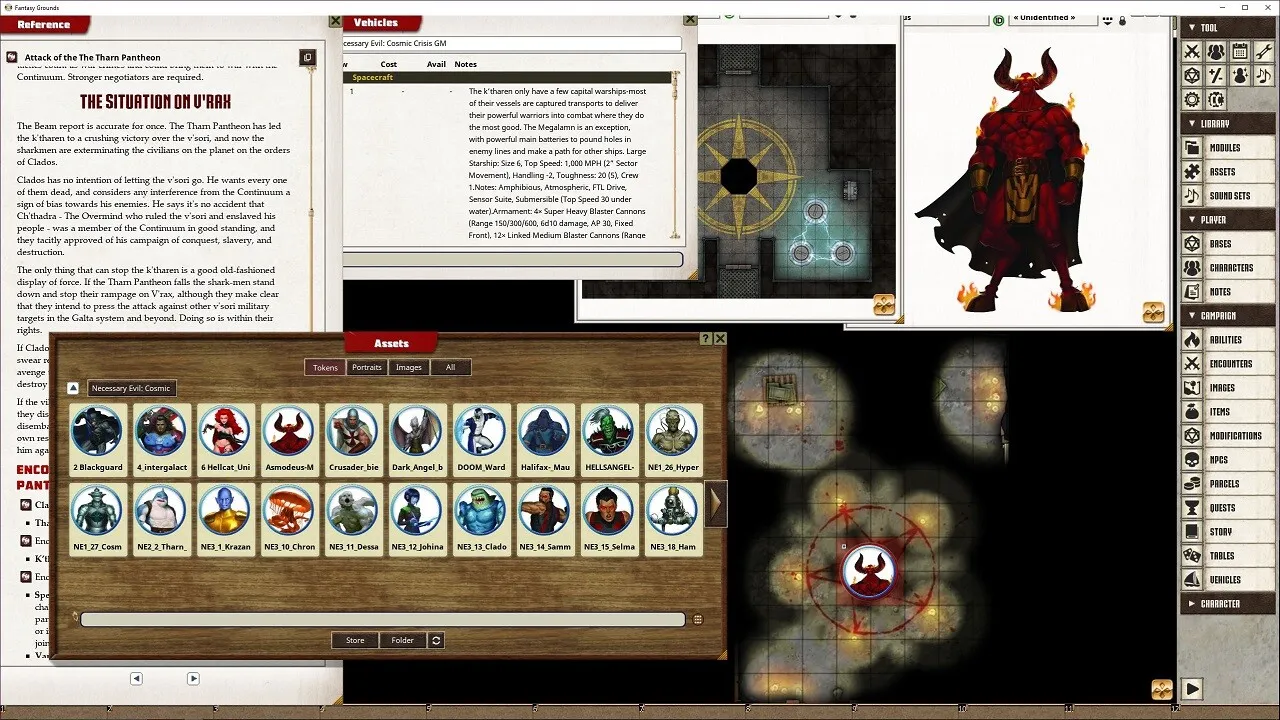 Fantasy Grounds - Necessary Evil: Cosmic Crisis Screenshot 3
