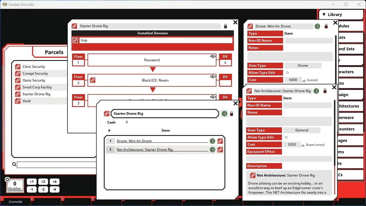 Fantasy Grounds - Cyberpunk RED: Interface RED Volume 1 Screenshot 0