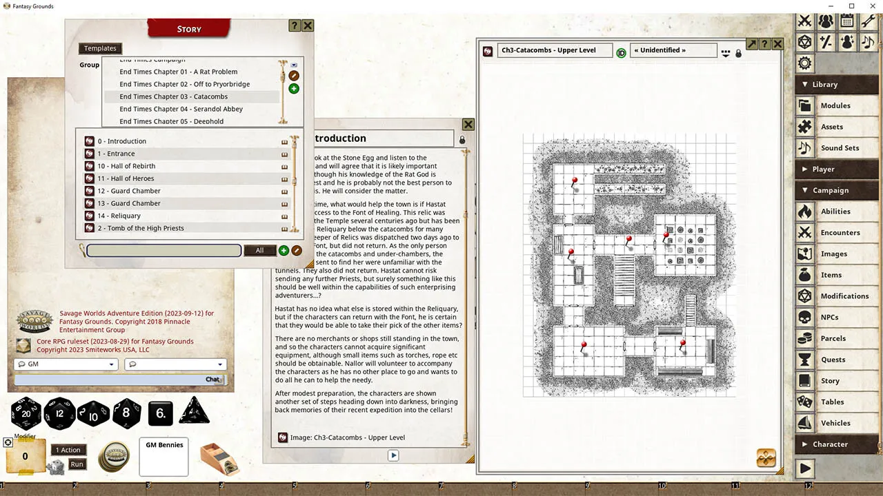Fantasy Grounds - End Times Campaign Screenshot 2