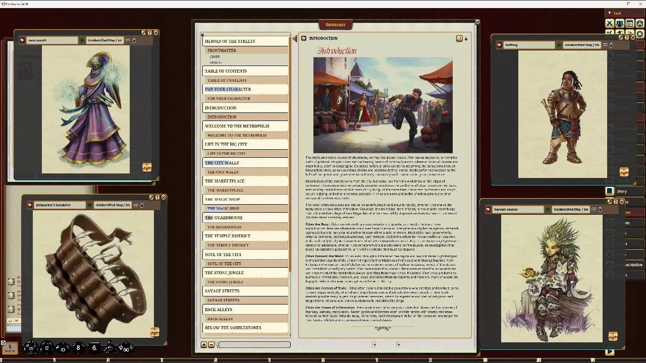 Fantasy Grounds - Pathfinder RPG - Pathfinder Companion: Heroes of the Streets Screenshot 4