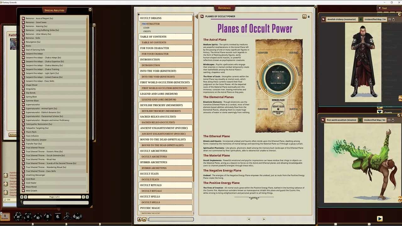 Fantasy Grounds - Pathfinder RPG - Pathfinder Companion: Occult Origins Screenshot 2
