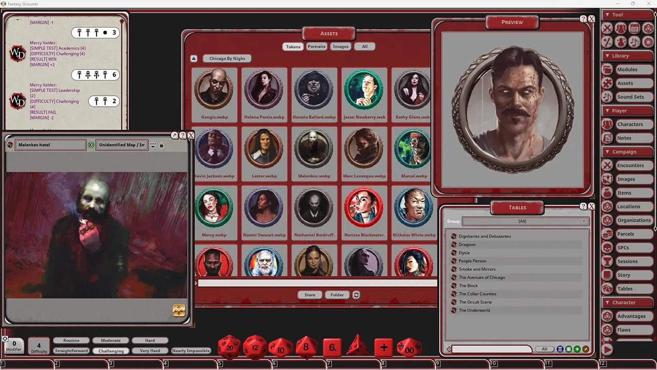 Fantasy Grounds - Vampire: The Masquerade 5th Edition Chicago By Night Screenshot 2
