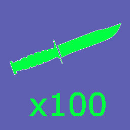 Professional knife thrower icon