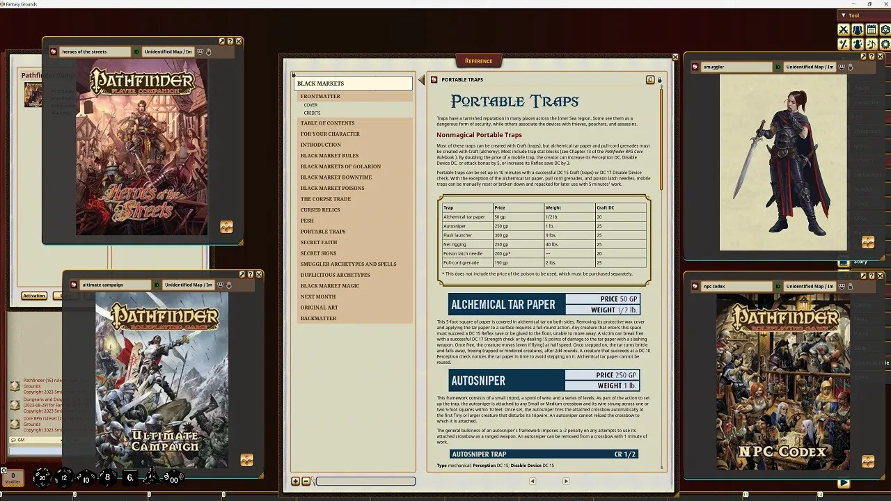 Fantasy Grounds - Pathfinder RPG - Pathfinder Companion: Black Markets Screenshot 2