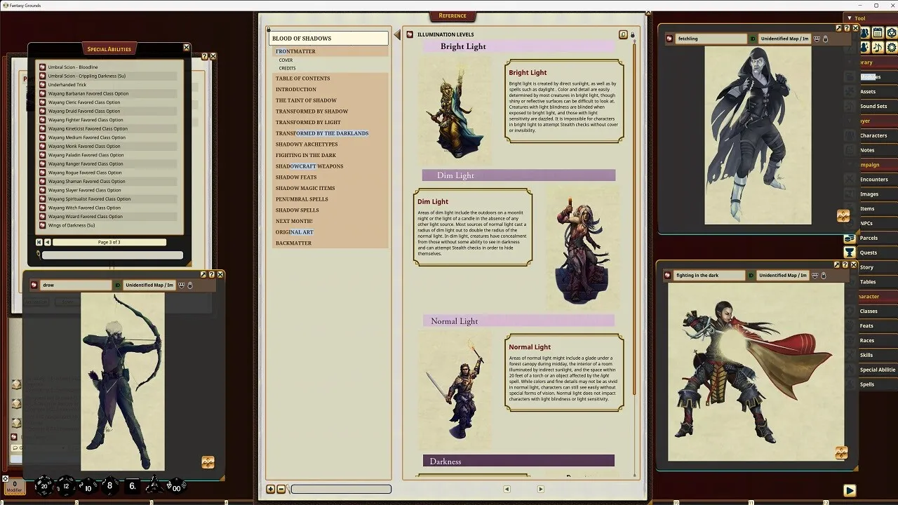 Fantasy Grounds - Pathfinder RPG - Pathfinder Companion: Blood of Shadows Screenshot 2