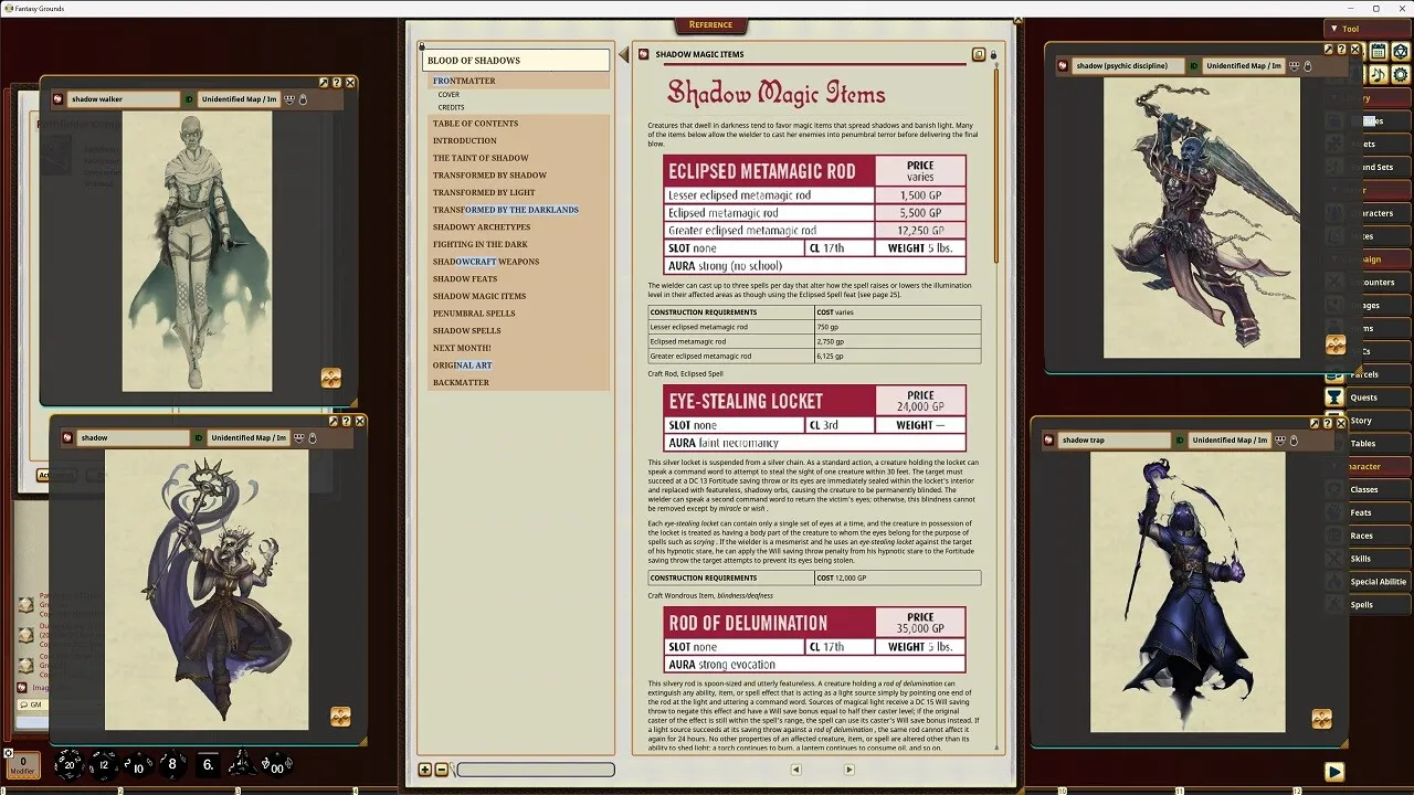 Fantasy Grounds - Pathfinder RPG - Pathfinder Companion: Blood of Shadows Screenshot 4