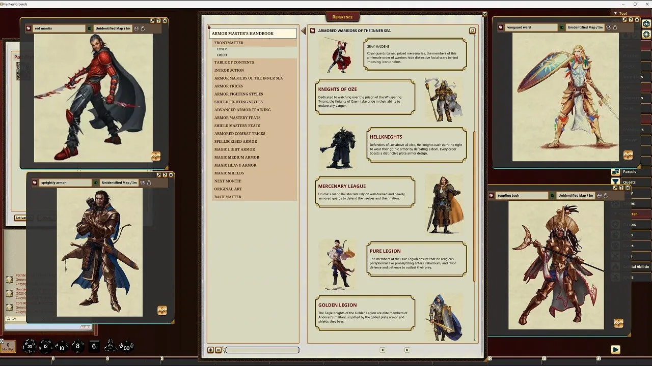 Fantasy Grounds - Pathfinder RPG - Pathfinder Companion: Armor Master's Handbook Screenshot 0