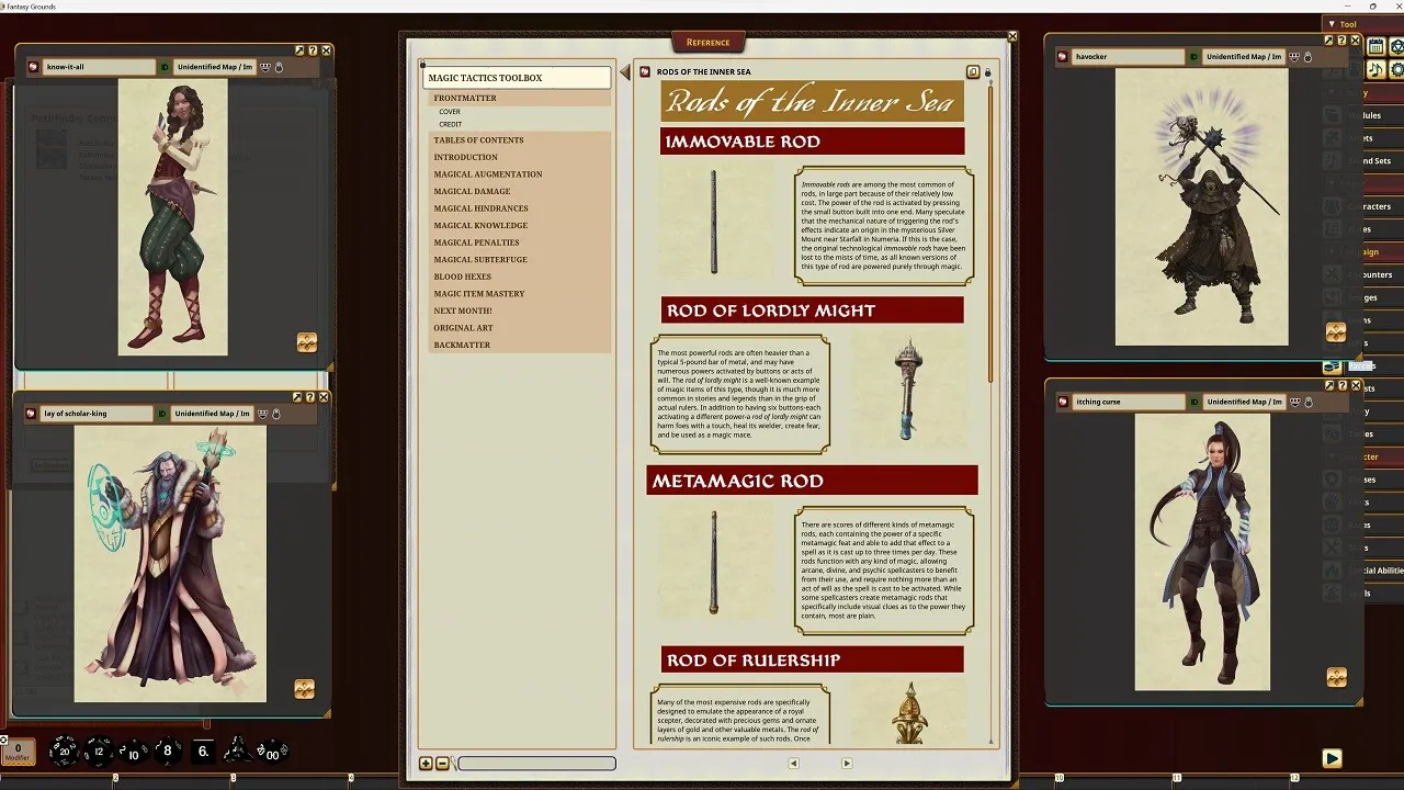 Fantasy Grounds - Pathfinder RPG - Pathfinder Companion: Magic Tactics Toolbox Screenshot 2