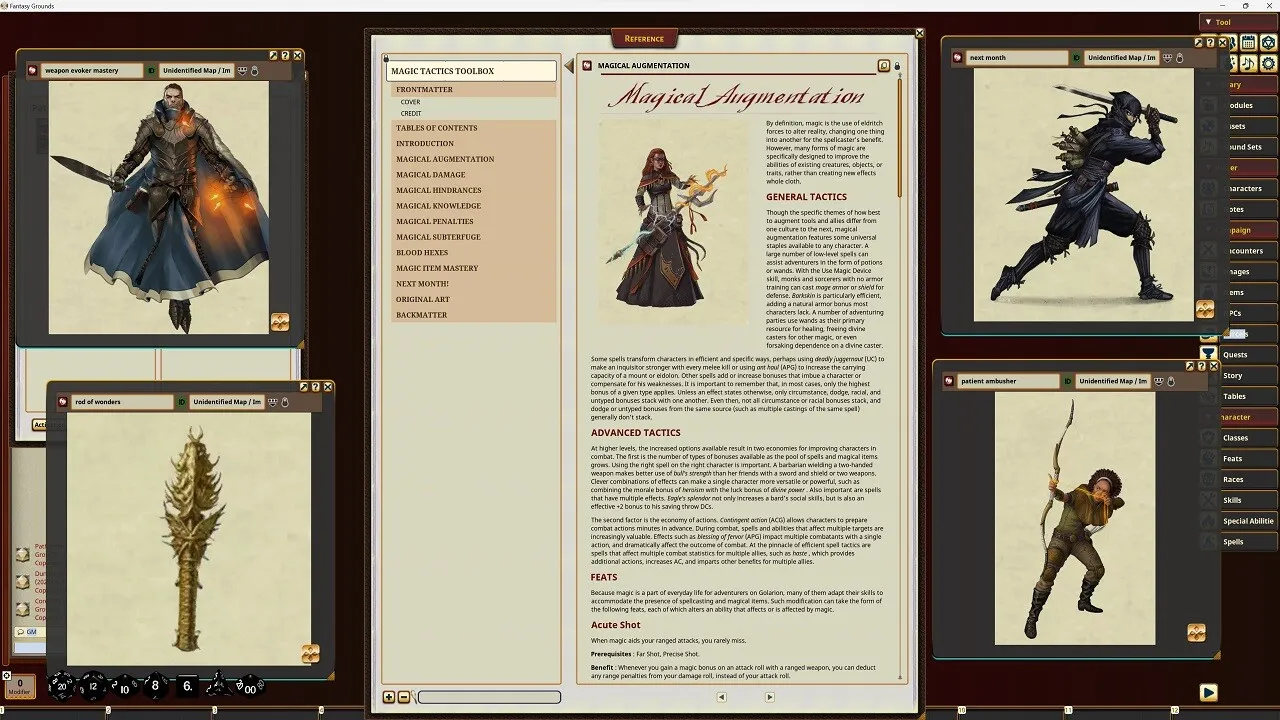 Fantasy Grounds - Pathfinder RPG - Pathfinder Companion: Magic Tactics Toolbox Screenshot 0