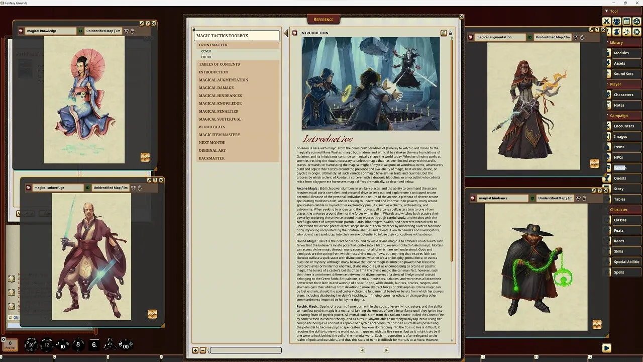 Fantasy Grounds - Pathfinder RPG - Pathfinder Companion: Magic Tactics Toolbox Screenshot 4