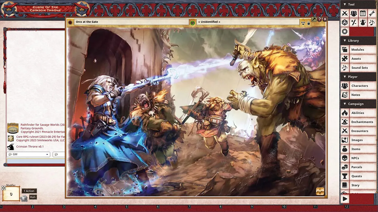 Fantasy Grounds - Pathfinder(R) for Savage Worlds: Curse of the Crimson Throne - Book 5: Skeletons of Scarwall Screenshot 3