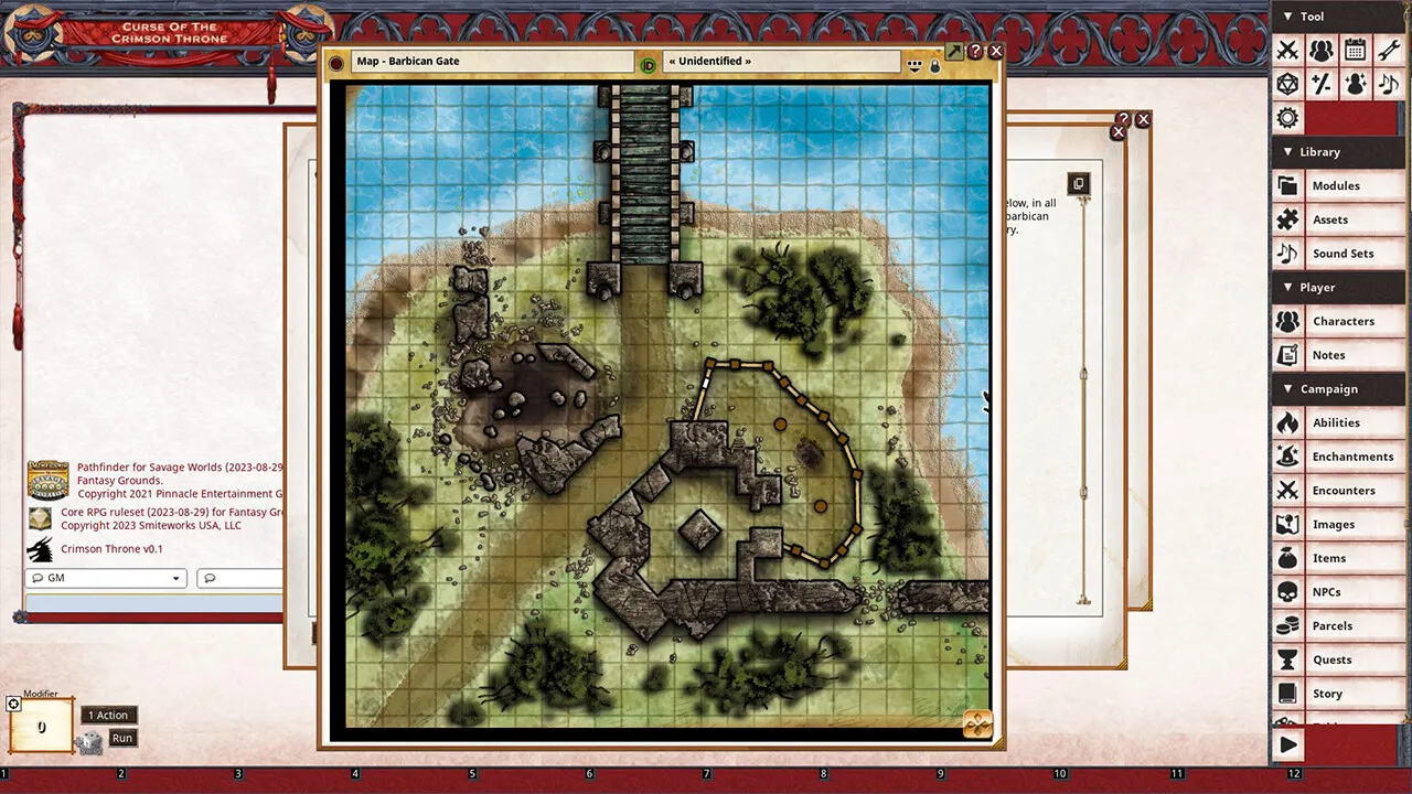 Fantasy Grounds - Pathfinder(R) for Savage Worlds: Curse of the Crimson Throne - Book 5: Skeletons of Scarwall Screenshot 4