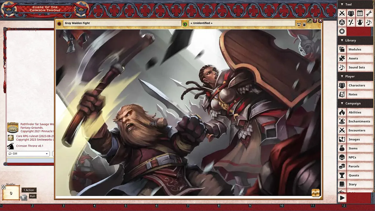 Fantasy Grounds - Pathfinder(R) for Savage Worlds: Curse of the Crimson Throne - Book 6: Crown of Fangs Screenshot 2