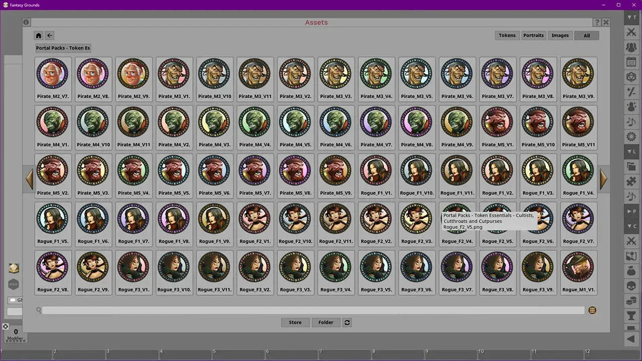 Fantasy Grounds - Portal Packs - Token Essentials: Cultists, Cutthroats & Cutpurses Screenshot 2