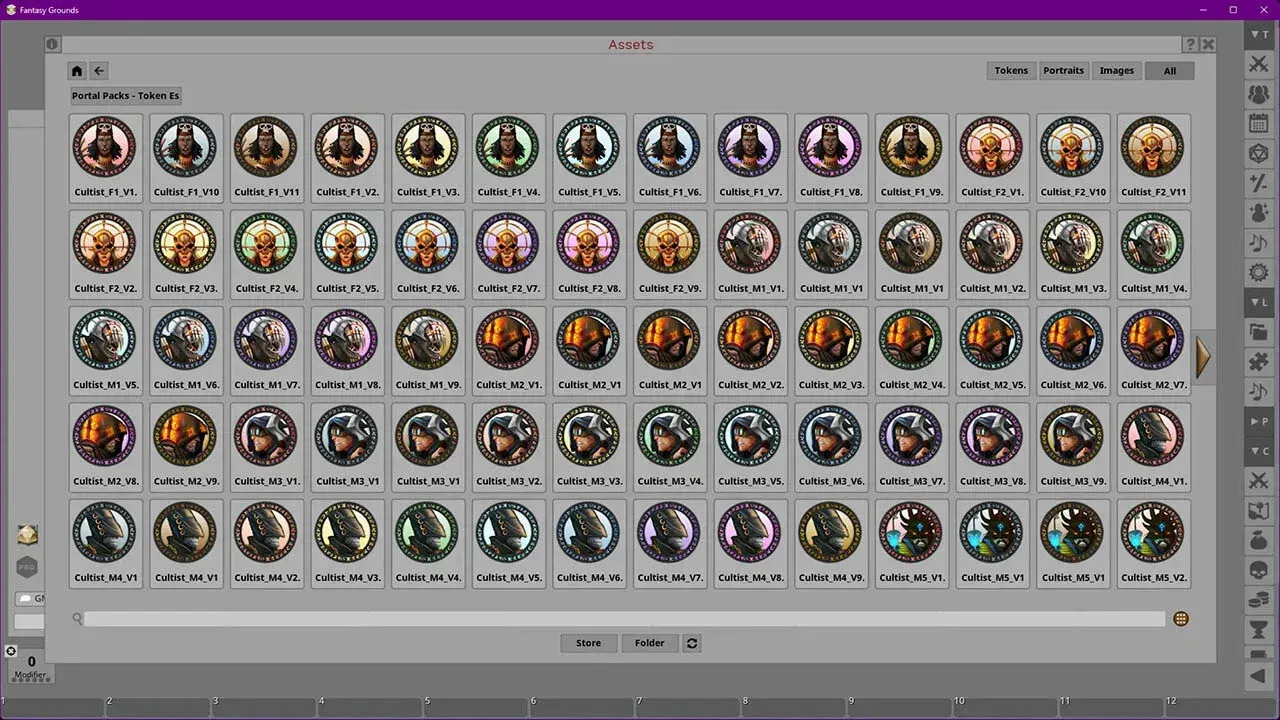 Fantasy Grounds - Portal Packs - Token Essentials: Cultists, Cutthroats & Cutpurses Screenshot 4