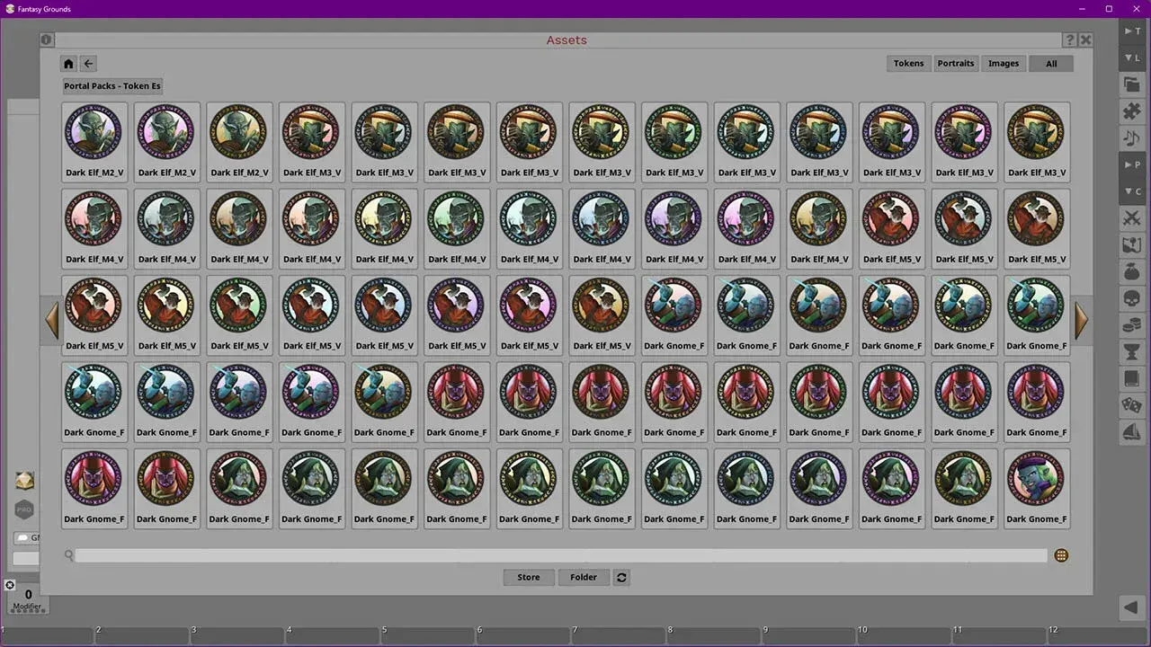 Fantasy Grounds - Portal Packs - Token Essentials: Denizens of the Dark Screenshot 0