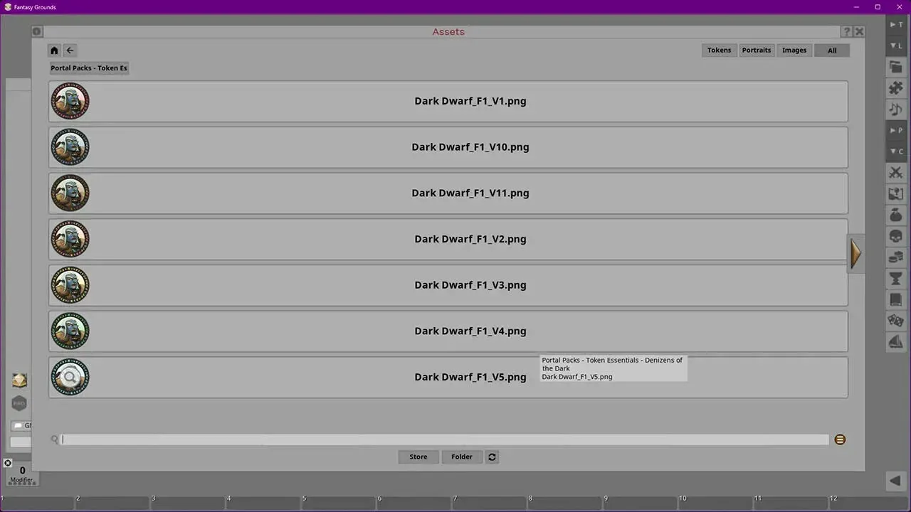 Fantasy Grounds - Portal Packs - Token Essentials: Denizens of the Dark Screenshot 2