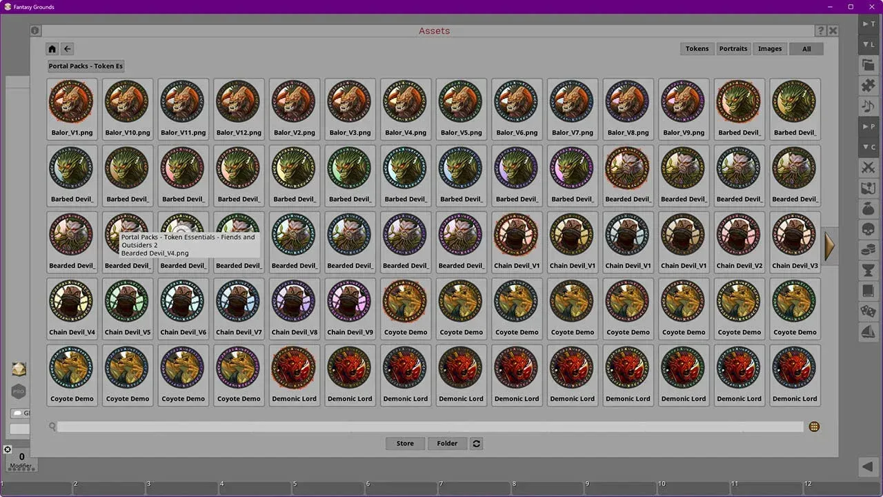 Fantasy Grounds - Portal Packs - Token Essentials: Fiends & Outsiders 2 Screenshot 3