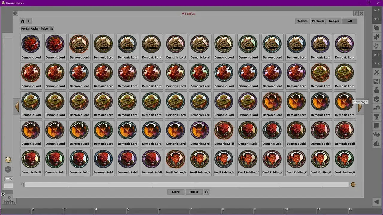 Fantasy Grounds - Portal Packs - Token Essentials: Fiends & Outsiders 2 Screenshot 1