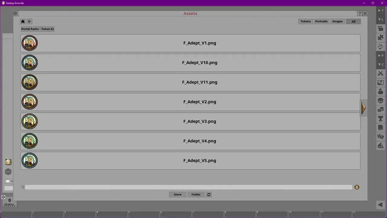 Fantasy Grounds - Portal Packs - Token Essentials: Running in the Shadows Screenshot 3