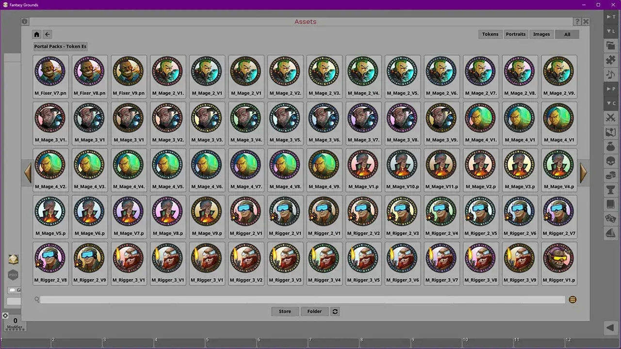 Fantasy Grounds - Portal Packs - Token Essentials: Running in the Shadows Screenshot 1