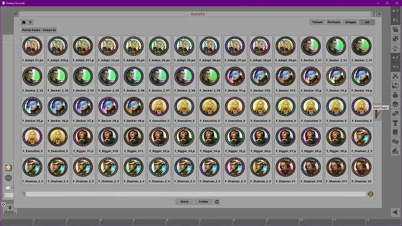 Fantasy Grounds - Portal Packs - Token Essentials: Running in the Shadows Screenshot 4