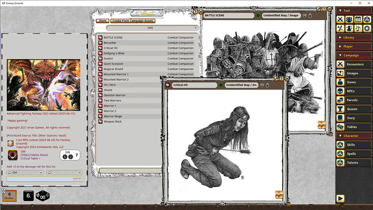Fantasy Grounds - Combat Companion Screenshot 1