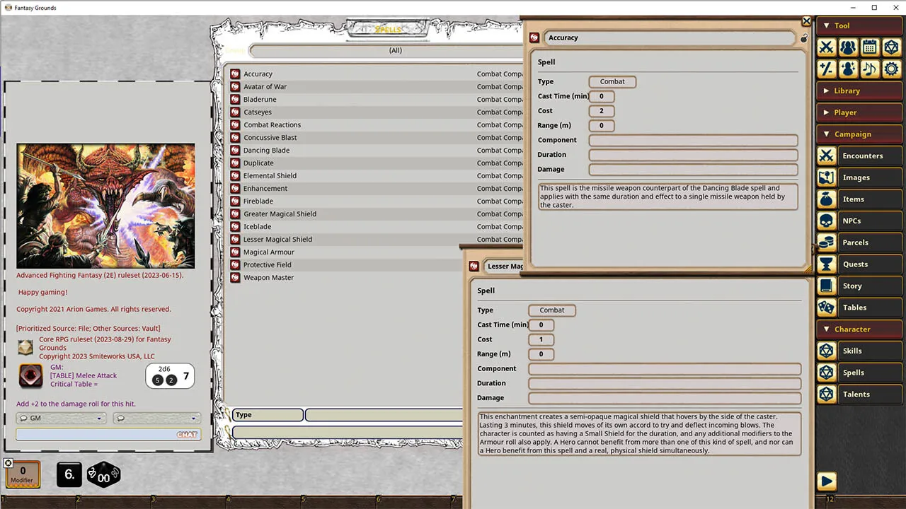 Fantasy Grounds - Combat Companion Screenshot 3