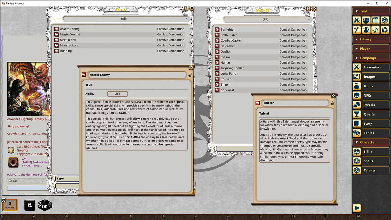 Fantasy Grounds - Combat Companion Screenshot 2