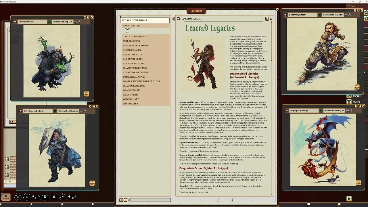 Fantasy Grounds - Pathfinder RPG - Pathfinder Companion: Legacy of Dragons Screenshot 3