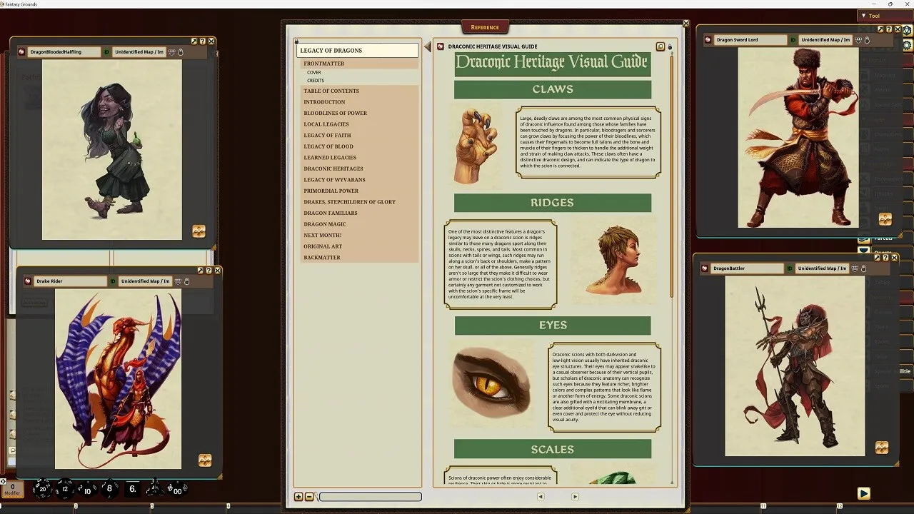 Fantasy Grounds - Pathfinder RPG - Pathfinder Companion: Legacy of Dragons Screenshot 1