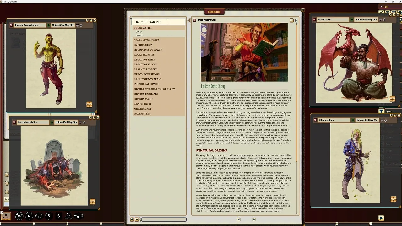 Fantasy Grounds - Pathfinder RPG - Pathfinder Companion: Legacy of Dragons Screenshot 4
