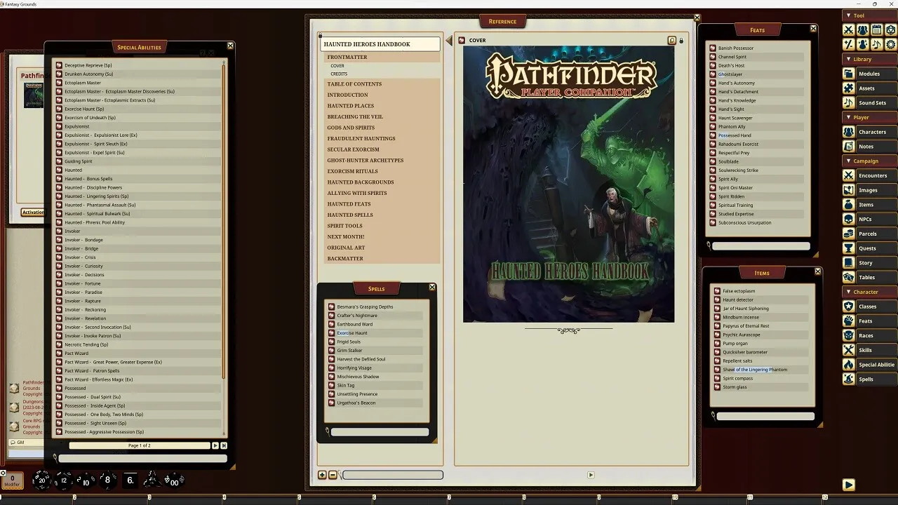 Fantasy Grounds - Pathfinder RPG - Pathfinder Companion: Haunted Heroes Handbook Screenshot 0