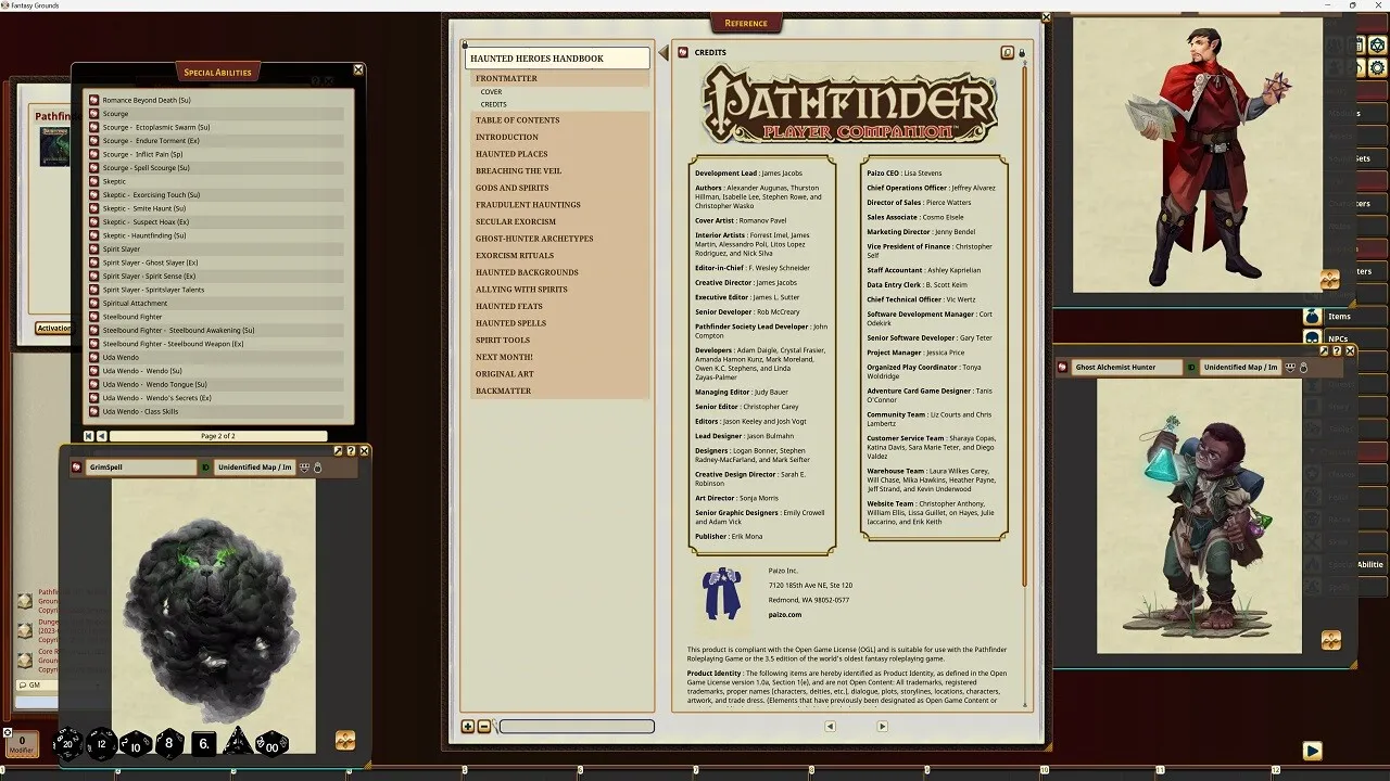 Fantasy Grounds - Pathfinder RPG - Pathfinder Companion: Haunted Heroes Handbook Screenshot 1