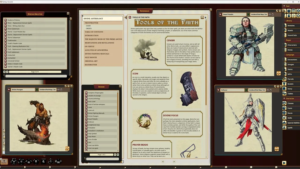 Fantasy Grounds - Pathfinder RPG - Pathfinder Companion: Divine Anthology Screenshot 2